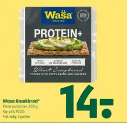Coop 365 WASA Knækbrød tilbud