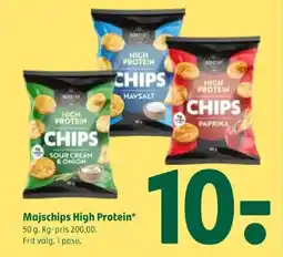 Coop 365 MAJSCHIPS High Protein tilbud