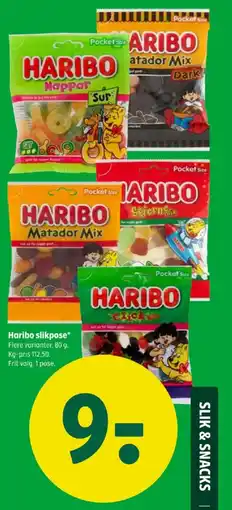 Coop 365 HARIBO Slikpose tilbud