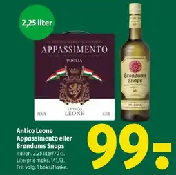 Coop 365 Antico leone appassimento eller brondums snops tilbud