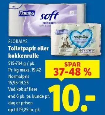 FLORALYS Toiletpapir eller køkkenrulle