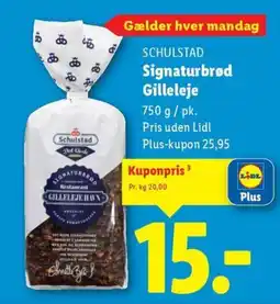 Lidl SCHULSTAD Signaturbrød gilleleje tilbud