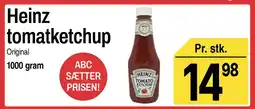 ABC Lavpris HEINZ Tomatketchup tilbud