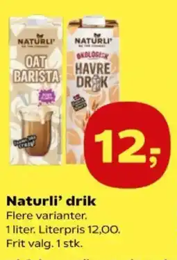 Kvickly NATURLI' Drik tilbud