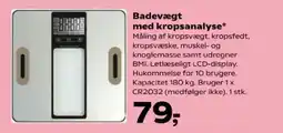 Kvickly Badevægt med kropsanalyse tilbud