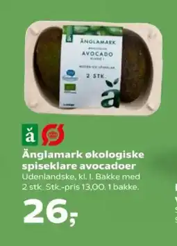 Kvickly ÄNGLAMARK Økologiske spiseklare avocadoer tilbud