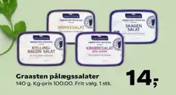 Kvickly GRAASTEN Pålægssalater tilbud
