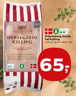 Kvickly FRIJSENBORG Dansk hel kylling tilbud