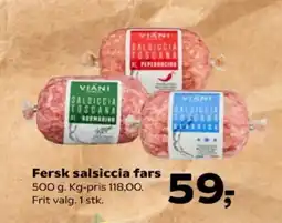 Kvickly Fersk salsiccia fars tilbud