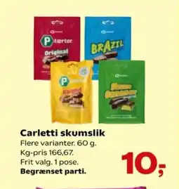 Kvickly CARLETTI Skumslik tilbud