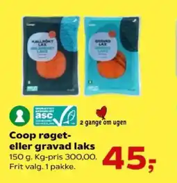 Kvickly COOP Røget- eller gravad laks tilbud