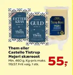 Kvickly Them eller castello tistrup mejeri skæreost tilbud