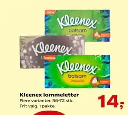 Kvickly KLEENEX Lommeletter tilbud