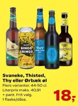 Kvickly Svaneke, thisted, thy eller ørbæk øl tilbud