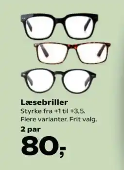Kvickly Læsebriller tilbud