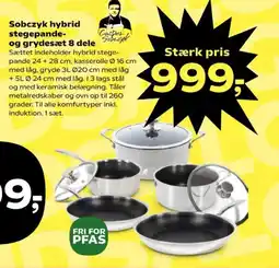 Kvickly Sobczyk hybrid stegepande- og grydesæt 8 dele tilbud