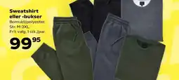Kvickly Sweatshirt eller -bukser tilbud