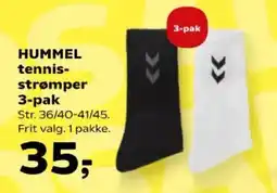 Kvickly Hummel tennis- strømper 3-pak tilbud