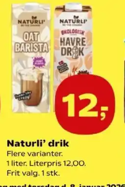 SuperBrugsen NATURLI' Drik tilbud