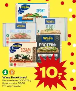 SuperBrugsen WASA Knækbrød tilbud