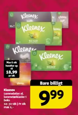 Løvbjerg KLEENEX Lommeletter el lommetørklæder 1 boks tilbud