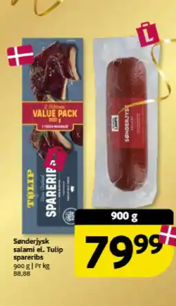 Løvbjerg Sønderjysk salami el. tulip spareribs tilbud