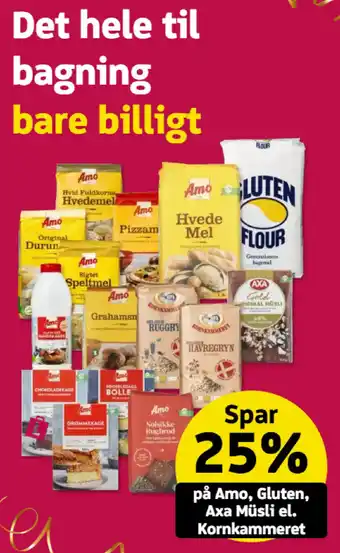 Amo, gluten, axa müsli el. kornkammeret