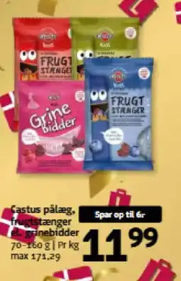 Løvbjerg Castus pålæg. frugtstænger el. ganebidder tilbud