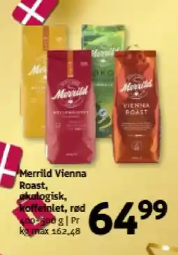 Løvbjerg MERRILD Vienna roast, akologisk, koffeinlet, rød tilbud
