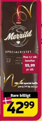 Løvbjerg MERRILD Special kaffe tilbud