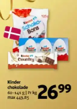 Løvbjerg KINDER Chokolade tilbud