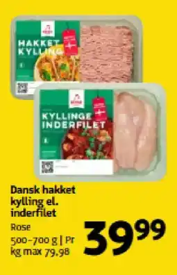 Løvbjerg Dansk hakket kylling el. inderfilet tilbud