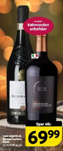 Løvbjerg Luna argenta el. dezzani barbera d'asti tilbud
