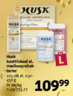 Løvbjerg HUSK Kosttilskud el. mælkesyrebak terier tilbud