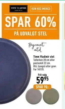 Imerco Timm Vladimir stel tilbud