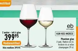 Imerco Phantom glas tilbud