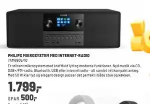 PHILIPS MIKROSYSTEM MED INTERNET-RADIO