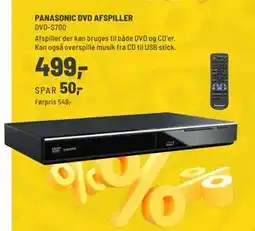 Panasonic Center PANASONIC DVD AFSPILLER tilbud