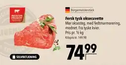 Citti Fersk tysk oksecuvette tilbud