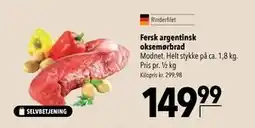 Citti Fersk argentinsk oksemørbrad tilbud