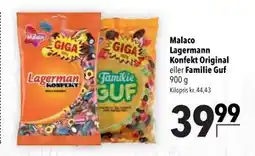 Citti Malaco Lagermann Konfekt Original eller Familie Guf tilbud