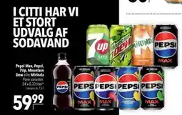 Citti Pepsi Max, Pepsi, 7Up, Mountain Dew eller Mirinda tilbud