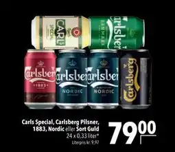 Citti Carls Special, Carlsberg Pilsner, 1883, Nordic eller Sort Guld tilbud