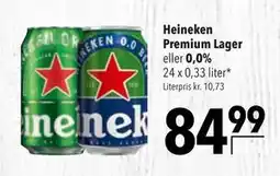 Citti Heineken Premium Lager eller 0,0% tilbud