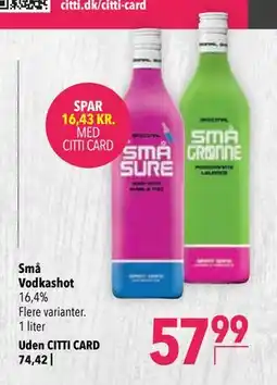 Citti Små Vodkashot tilbud