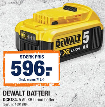 Stark Dewalt Batteri DCB184 tilbud