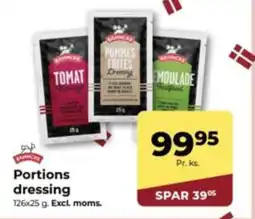 Dagrofa Food Service Portions dressing tilbud