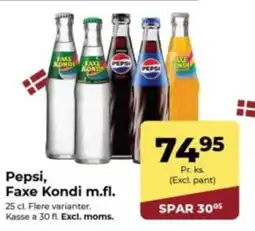 Dagrofa Food Service Pepsi, faxe kondi m.fl. tilbud