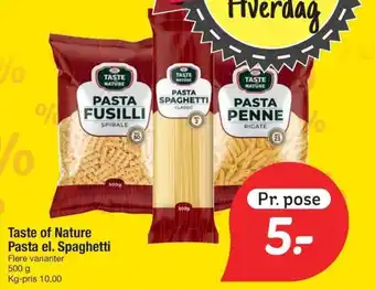 TASTE OF NATURE Pasta el. spaghetti