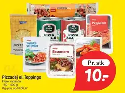 Fakta Tyskland Pizzadej el. toppings tilbud